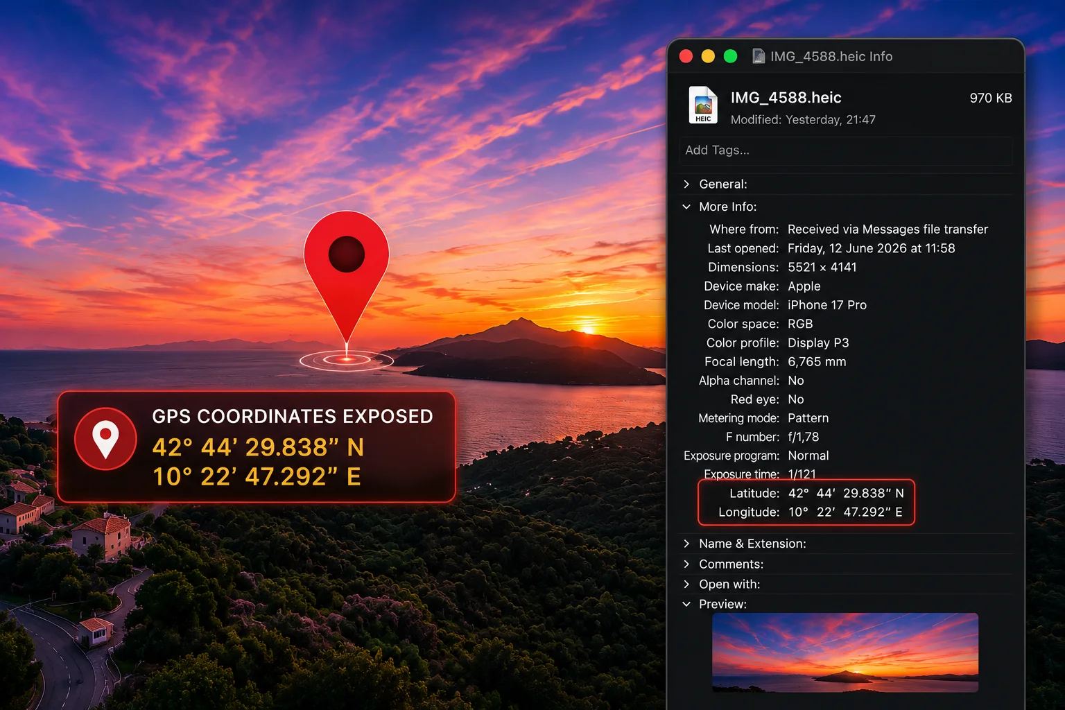 What Your Photos Hide: The Apps That Strip Metadata, and the Ones That Send It Along