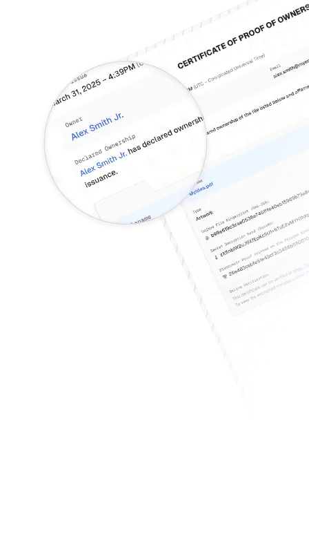 Certificate Magnifier